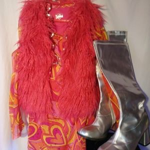 Girls Halloween gogo grovey girl disco costume